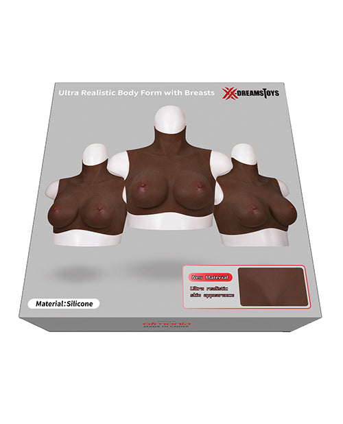 XX-Dreamtoys XX-DREAMTOYS Ultra Realistic D Cup Breast Form Medium - Black