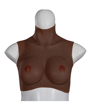 XX-Dreamtoys XX-DREAMTOYS Ultra Realistic D Cup Breast Form Medium - Black - Image 3
