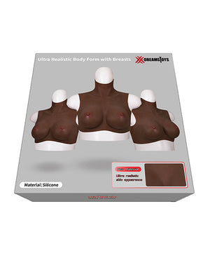 XX-Dreamtoys XX-DREAMTOYS Ultra Realistic E Cup Breast Form Large - Black