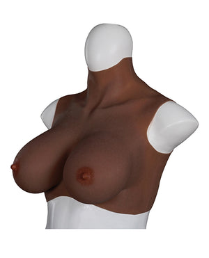 XX-Dreamtoys XX-DREAMTOYS Ultra Realistic E Cup Breast Form Large - Black - Image 2