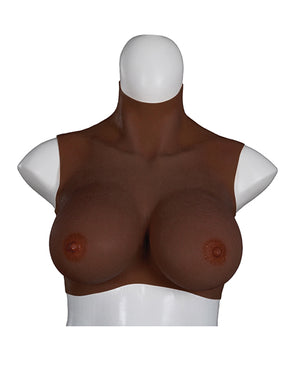 XX-Dreamtoys XX-DREAMTOYS Ultra Realistic E Cup Breast Form Large - Black - Image 3