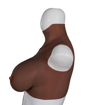 XX-Dreamtoys XX-DREAMTOYS Ultra Realistic E Cup Breast Form Large - Black - Image 4