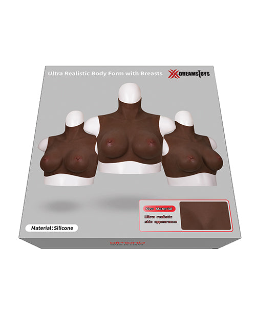 XX-Dreamtoys XX-DREAMTOYS Ultra Realistic H Cup Breast Form Extra Large - Black