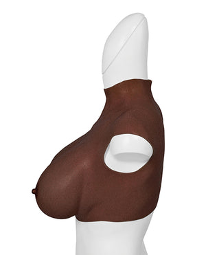 XX-Dreamtoys XX-DREAMTOYS Ultra Realistic H Cup Breast Form Extra Large - Black - Image 4