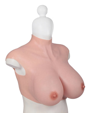XX-Dreamtoys XX-DREAMSTOYS Ultra Realistic H Cup Breast Form Extra Large - Ivory - Image 3
