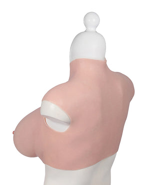 XX-Dreamtoys XX-DREAMSTOYS Ultra Realistic H Cup Breast Form Extra Large - Ivory - Image 5