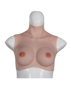 XX-Dreamtoys XX-DREAMSTOYS Ultra Realistic D Cup Breast Form Medium - Ivory - Image 2