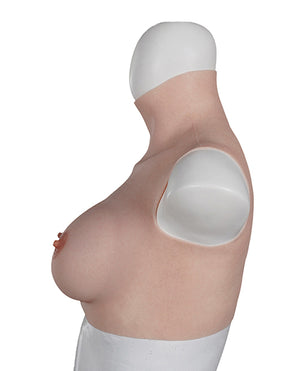 XX-Dreamtoys XX-DREAMSTOYS Ultra Realistic D Cup Breast Form Medium - Ivory - Image 4