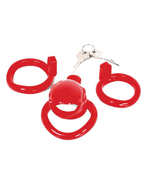 Malesation MALESATION Chastity Cage - Red - Image 5