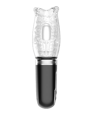 Secwell Thrusting, Rotating &amp; Vibrating Oral Sex Masturbator - Black