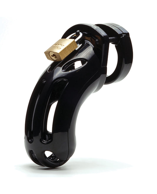 CB-6000 The Curve 3 3/4" Curved Cock Cage &amp; Lock Set - Black
