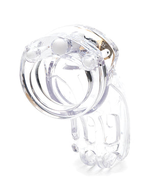 CB-X The Curve 3 3/4" Curved Cock Cage &amp; Lock Set - Clear - Image 2