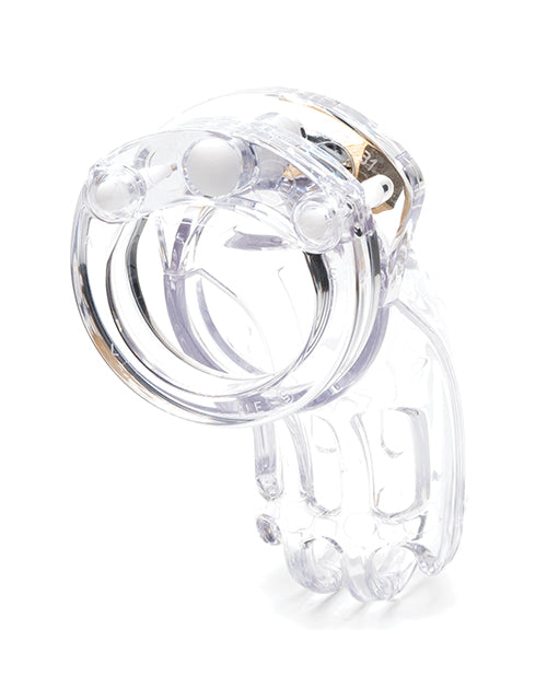 CB-X The Curve 3 3/4" Curved Cock Cage &amp; Lock Set - Clear - Image 2