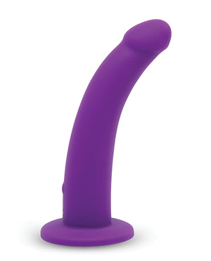 Together Together Tilt 6.5 Vibrating Silicone Dildo &amp; Harness Set - Image 3