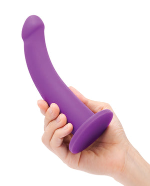 Together Together Tilt 6.5 Vibrating Silicone Dildo &amp; Harness Set - Image 5