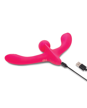 Together Double Tap Double-Ended Vibrating Strapless Strap-On - Image 5