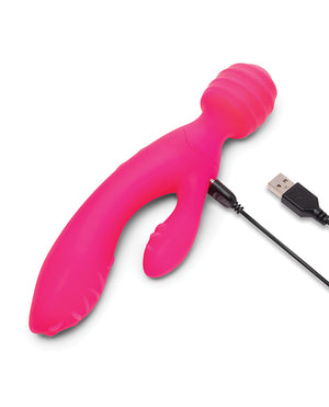 Together Tri Delight Dual-Ended Triple Stim Wand & Rabbit Vibrator - Image 4