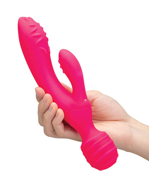 Together Tri Delight Dual-Ended Triple Stim Wand & Rabbit Vibrator - Image 5
