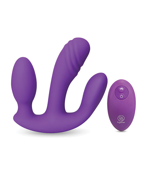 Together Together Blended Pleasure Remote Controlled Triple-Pronged Vibrator - Image 2
