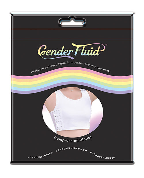 Gender Fluid Gender Fluid Chest Compression Binder - XXXL White