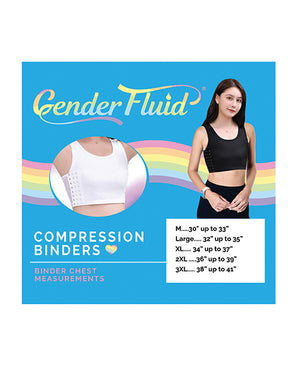 Gender Fluid Gender Fluid Chest Compression Binder - XXXL White - Image 3