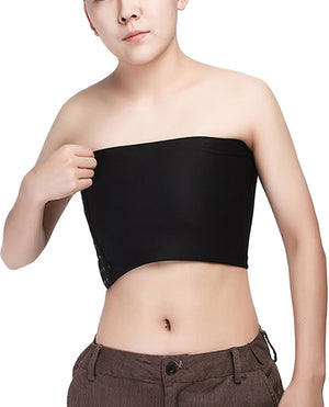 Gender Fluid Gender Fluid Strapless Chest Compression Binder - M Black - Image 2