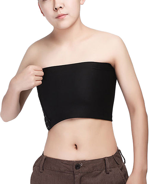 Gender Fluid Gender Fluid Strapless Chest Compression Binder - XL Black - Image 2