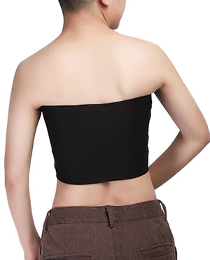Gender Fluid Gender Fluid Strapless Chest Compression Binder - XXXL Black - Image 4