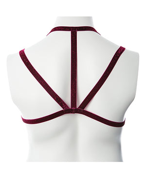 Gender Fluid Gender Fluid Sugar Coated Harness - S-L Raspberry Glitter - Image 3
