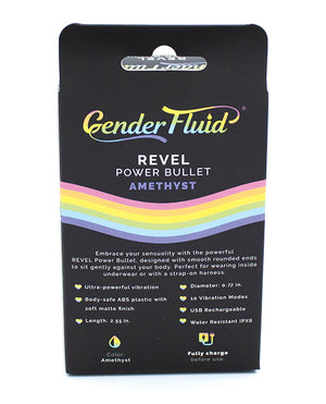 Gender Fluid Gender Fluid Revel Power Bullet - Purple - Image 2