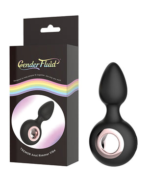 Gender Fluid Gender Fluid Tremor Ring Plug Anal Vibe - Black