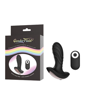 Gender Fluid Gender Fluid Buzz Anal Vibe w/Remote - Black