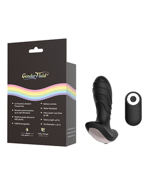 Gender Fluid Gender Fluid Buzz Anal Vibe w/Remote - Black - Image 3