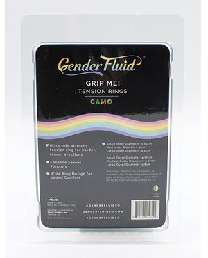 Gender Fluid Gender Fluid Grip Me! Tension Ring Set - Camo - Image 2