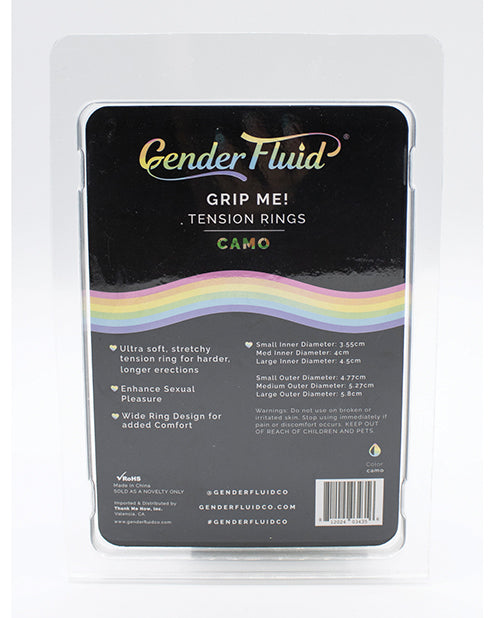 Gender Fluid Gender Fluid Grip Me! Tension Ring Set - Camo - Image 2