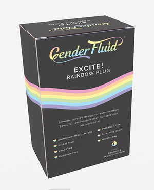 Gender Fluid Gender Fluid Excite! Plug - Rainbow - Image 2