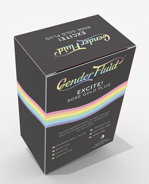 Gender Fluid Gender Fluid Excite! Plug - Rose Gold - Image 3