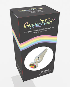 Gender Fluid Gender Fluid Excite! Flared Plug - Silver
