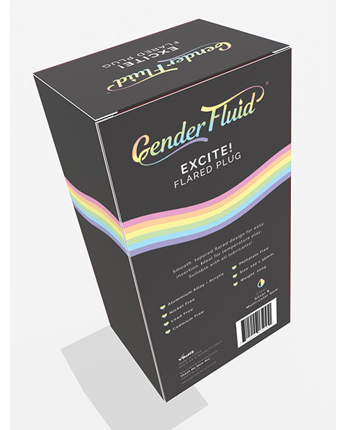 Gender Fluid Gender Fluid Excite! Flared Plug - Silver - Image 2