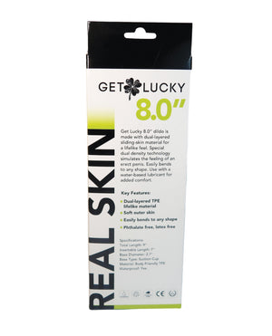 Get Lucky Get Lucky 8.0" Real Skin Series - Flesh