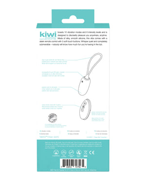 VeDO VeDO KIWI Rechargeable Insertable Bullet - Tease Me Turquoise - Image 2