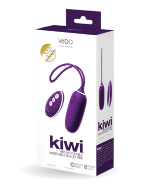 VeDO VeDO KIWI Rechargeable Insertable Bullet - Deep Purple - Image 3