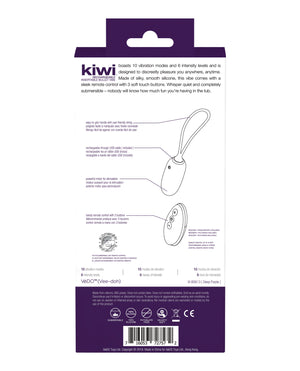 VeDO VeDO KIWI Rechargeable Insertable Bullet - Deep Purple - Image 4