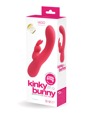 VeDO VeDO Kinky Bunny Plus Rechargeable Dual Vibe - Foxy Pink - Image 3