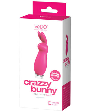 VeDO VeDO Crazzy Bunny Rechargeable Bullet - Pretty in Pink