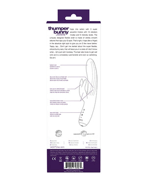 VeDO VeDO Thumper Bunny Rechargeable Dual Vibe - Deep Purple - Image 3