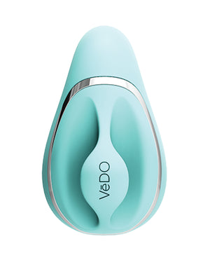 VeDO VeDO Suki Rechargeable Vibrating Sucker - Tease Me Turquoise - Image 5
