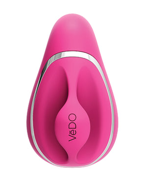 VeDO VeDO Suki Rechargeable Vibrating Sucker - Foxy Pink - Image 4