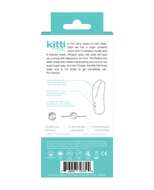 VeDO VeDO Kitti Rechargeable Dual Vibe - Tease Me Turquoise - Image 3