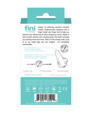 VeDO VeDO Fini Rechargeable Bullet Vibe - Turquoise - Image 5